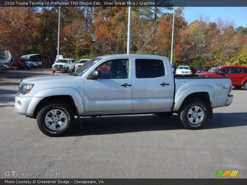 Silver Streak Mica / Graphite 2010 Toyota Tacoma V6 PreRunner TRD Double Cab