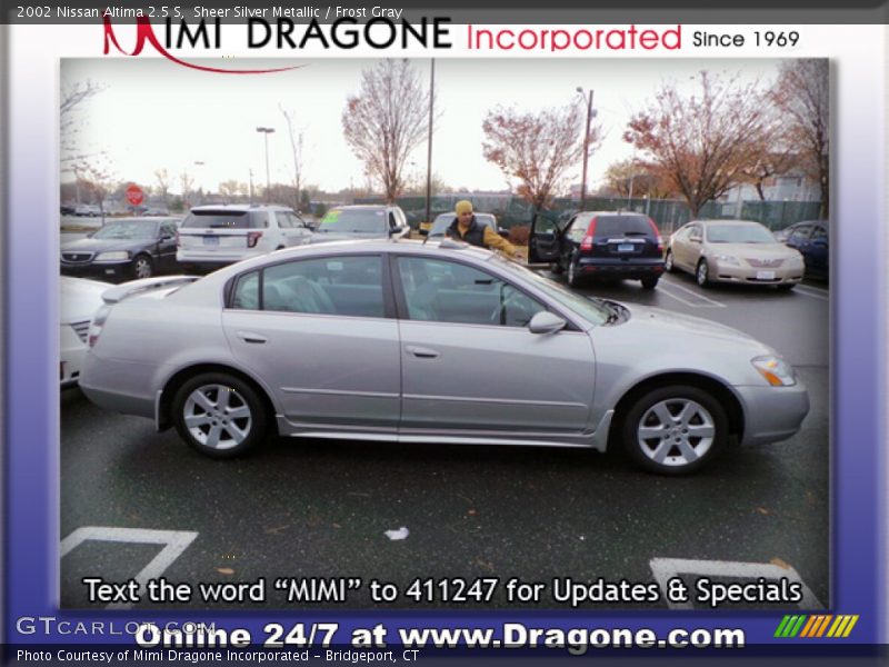 Sheer Silver Metallic / Frost Gray 2002 Nissan Altima 2.5 S