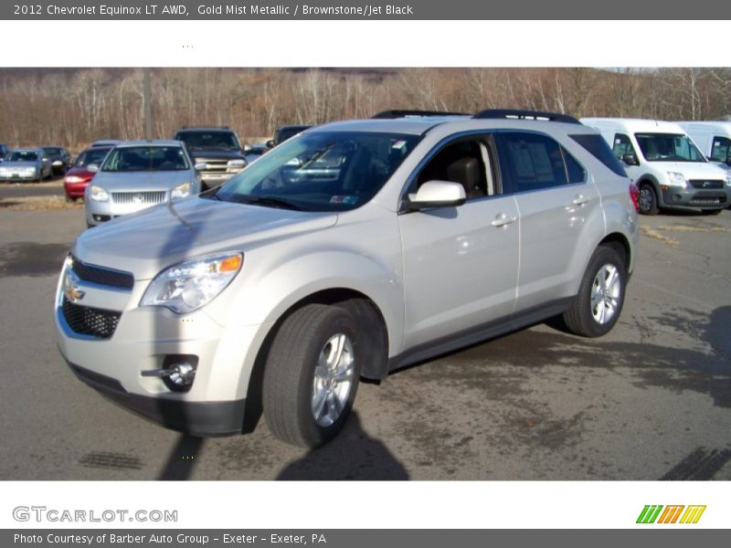 Gold Mist Metallic / Brownstone/Jet Black 2012 Chevrolet Equinox LT AWD