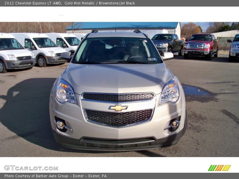 Gold Mist Metallic / Brownstone/Jet Black 2012 Chevrolet Equinox LT AWD