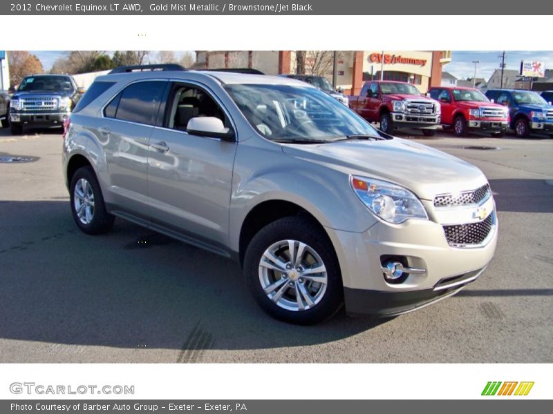 Gold Mist Metallic / Brownstone/Jet Black 2012 Chevrolet Equinox LT AWD