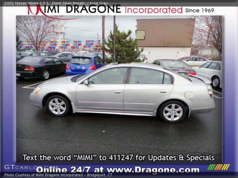 Sheer Silver Metallic / Frost Gray 2002 Nissan Altima 2.5 S