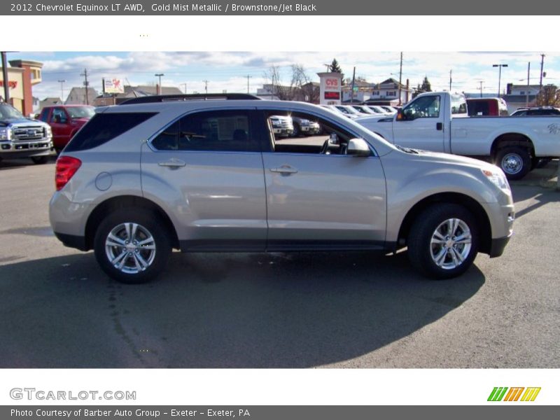 Gold Mist Metallic / Brownstone/Jet Black 2012 Chevrolet Equinox LT AWD