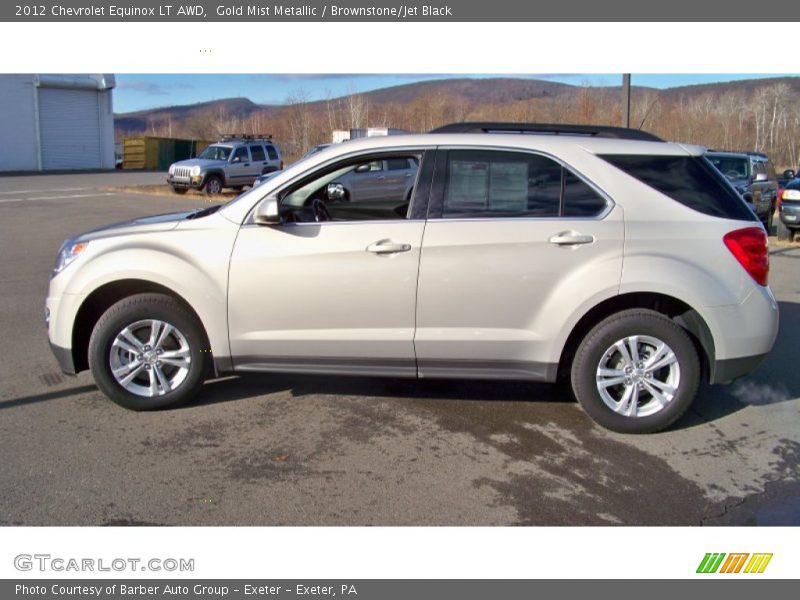 Gold Mist Metallic / Brownstone/Jet Black 2012 Chevrolet Equinox LT AWD