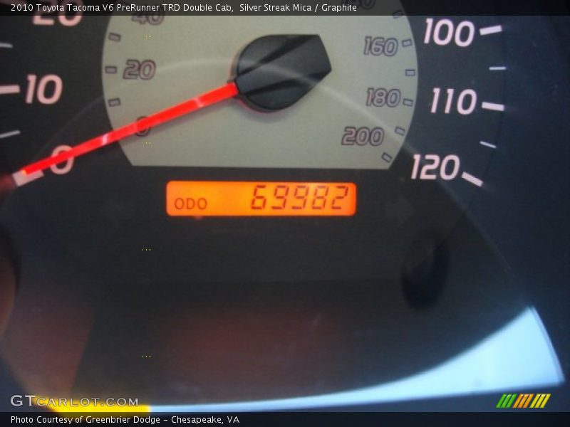 Silver Streak Mica / Graphite 2010 Toyota Tacoma V6 PreRunner TRD Double Cab