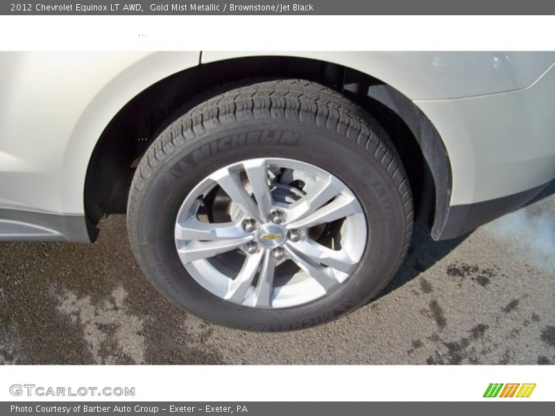 Gold Mist Metallic / Brownstone/Jet Black 2012 Chevrolet Equinox LT AWD