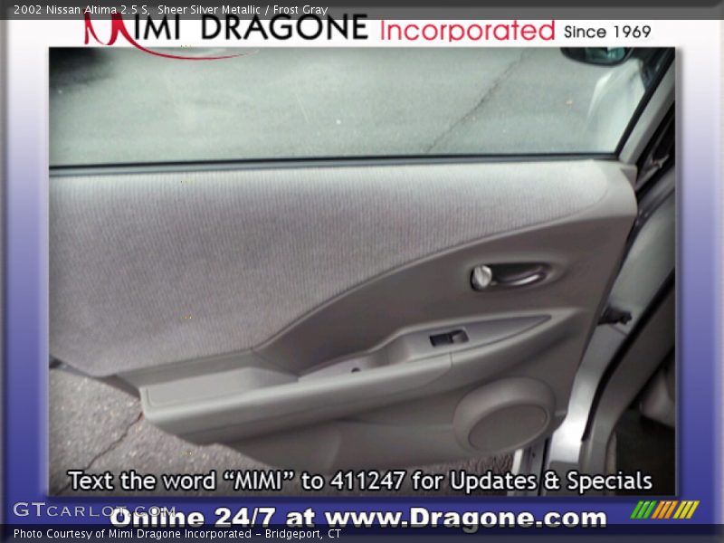 Sheer Silver Metallic / Frost Gray 2002 Nissan Altima 2.5 S