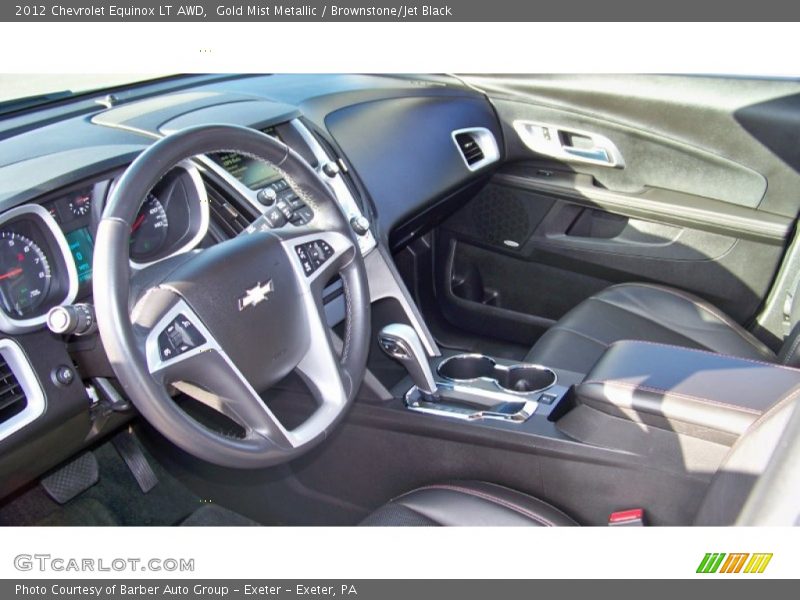 Gold Mist Metallic / Brownstone/Jet Black 2012 Chevrolet Equinox LT AWD