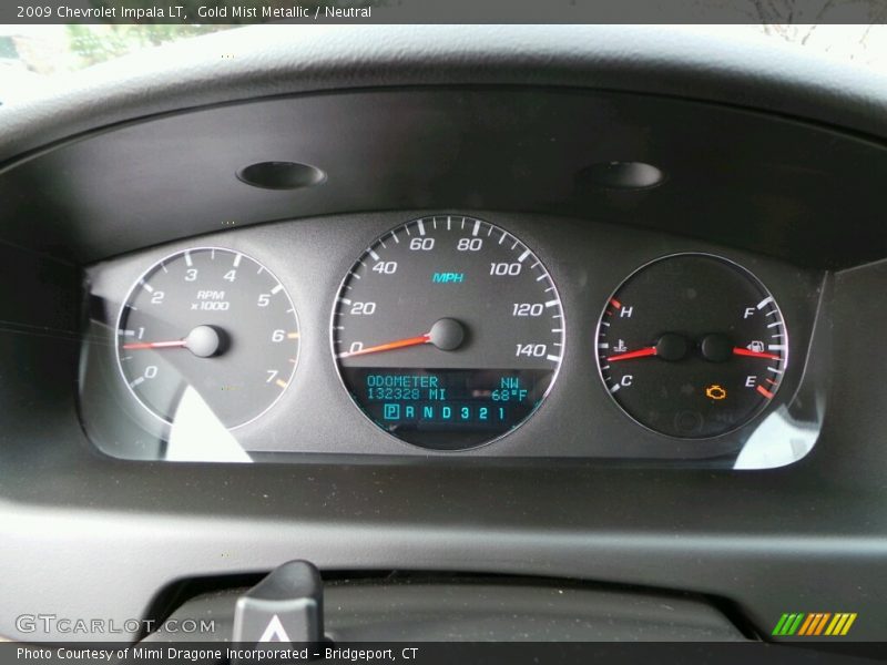 Gold Mist Metallic / Neutral 2009 Chevrolet Impala LT