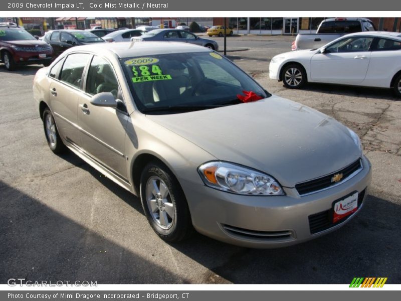 Gold Mist Metallic / Neutral 2009 Chevrolet Impala LT