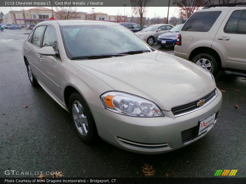 Gold Mist Metallic / Neutral 2009 Chevrolet Impala LT