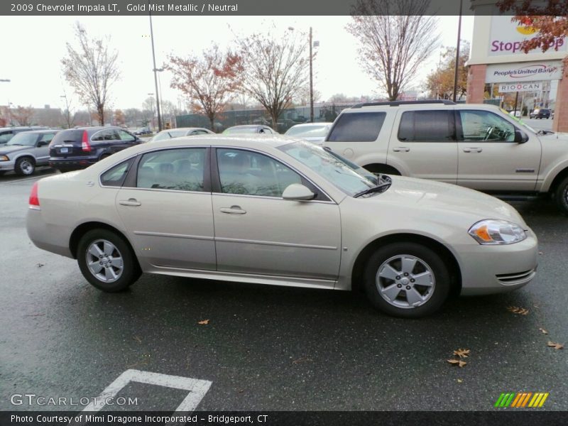 Gold Mist Metallic / Neutral 2009 Chevrolet Impala LT
