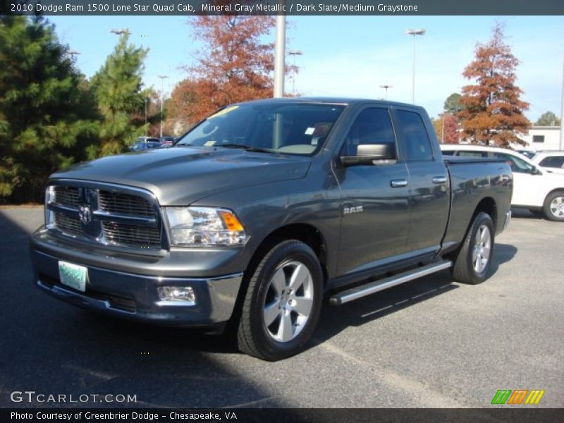 Mineral Gray Metallic / Dark Slate/Medium Graystone 2010 Dodge Ram 1500 Lone Star Quad Cab