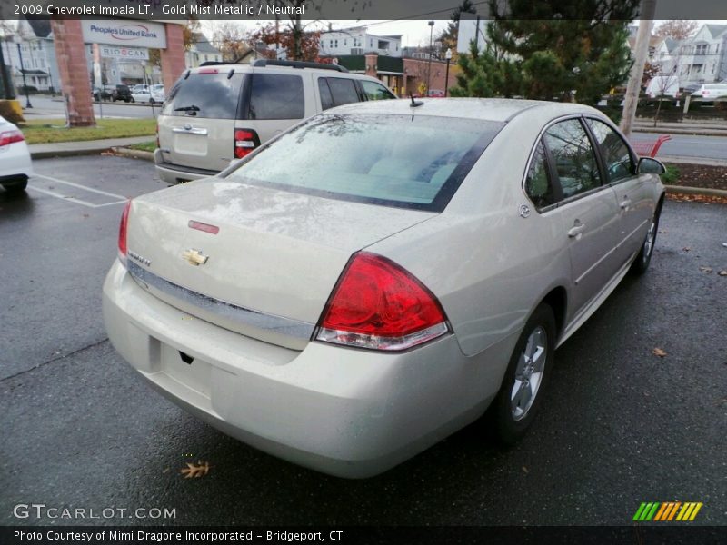 Gold Mist Metallic / Neutral 2009 Chevrolet Impala LT