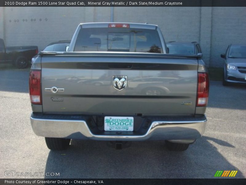 Mineral Gray Metallic / Dark Slate/Medium Graystone 2010 Dodge Ram 1500 Lone Star Quad Cab