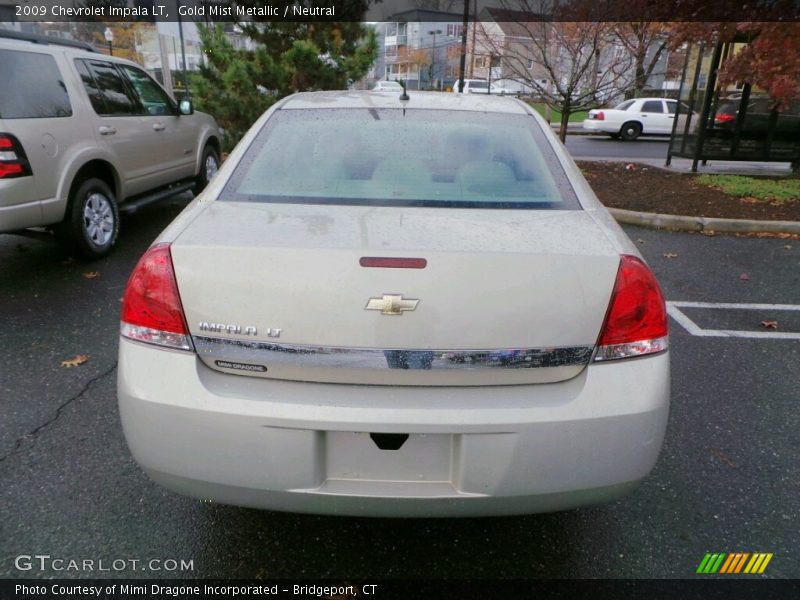 Gold Mist Metallic / Neutral 2009 Chevrolet Impala LT