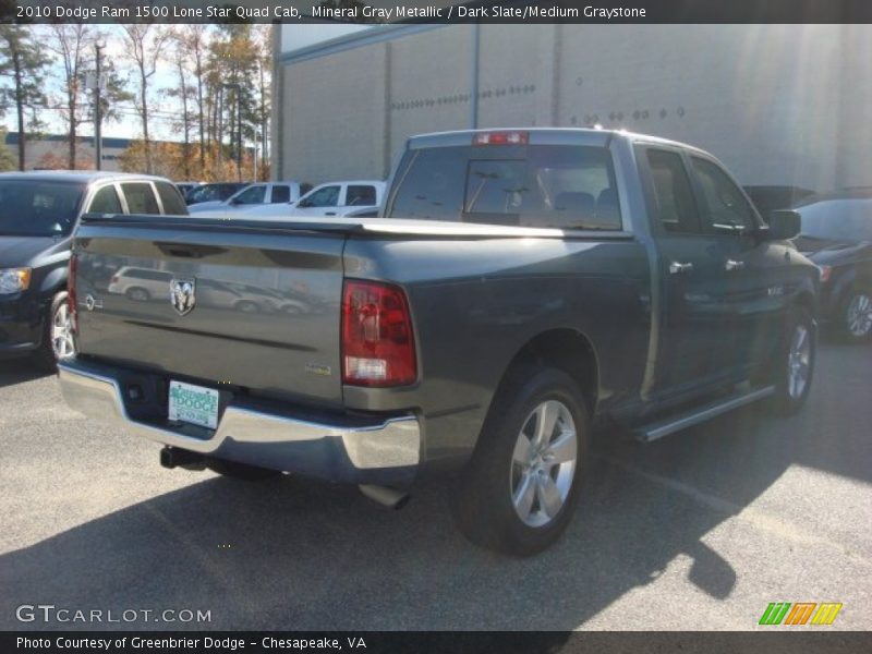 Mineral Gray Metallic / Dark Slate/Medium Graystone 2010 Dodge Ram 1500 Lone Star Quad Cab