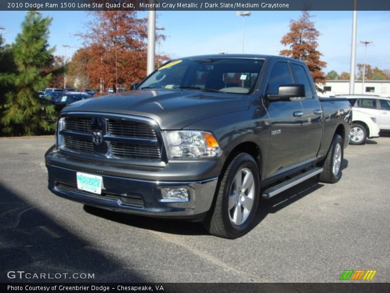 Mineral Gray Metallic / Dark Slate/Medium Graystone 2010 Dodge Ram 1500 Lone Star Quad Cab
