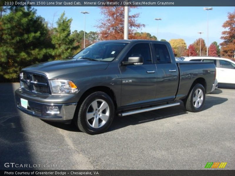 Mineral Gray Metallic / Dark Slate/Medium Graystone 2010 Dodge Ram 1500 Lone Star Quad Cab