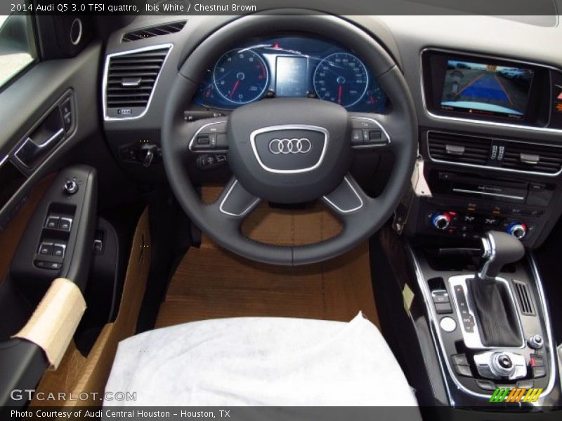 Ibis White / Chestnut Brown 2014 Audi Q5 3.0 TFSI quattro