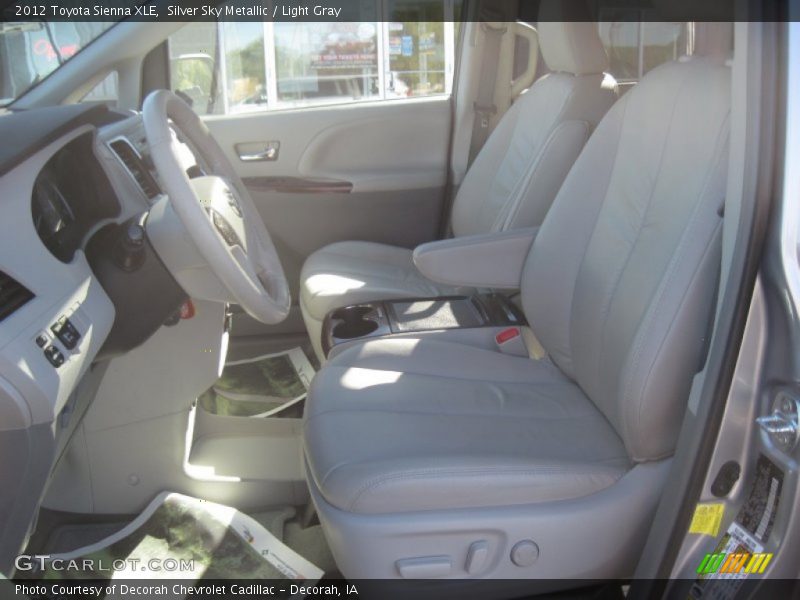 Silver Sky Metallic / Light Gray 2012 Toyota Sienna XLE