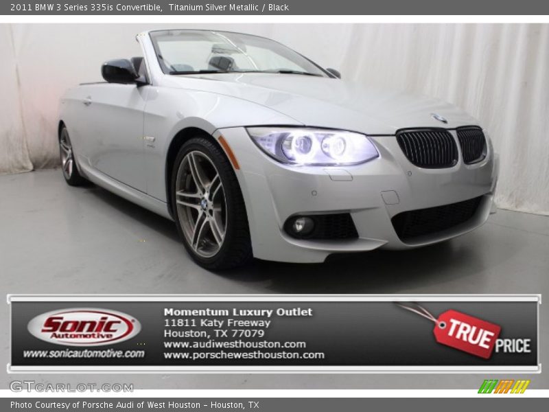 Titanium Silver Metallic / Black 2011 BMW 3 Series 335is Convertible