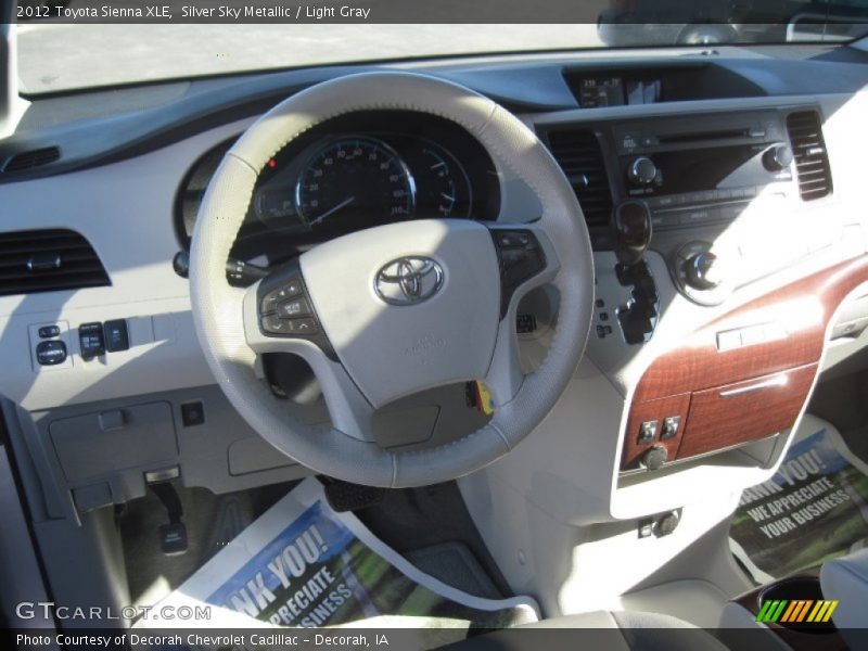 Silver Sky Metallic / Light Gray 2012 Toyota Sienna XLE