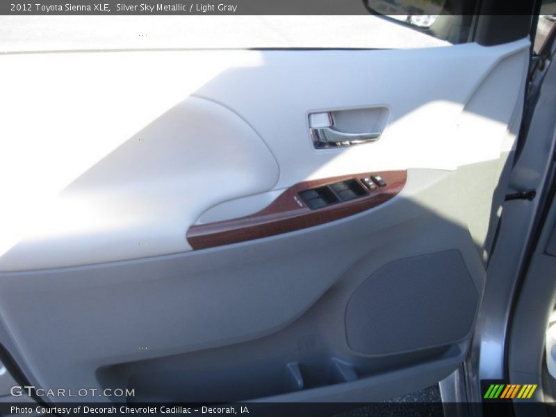 Silver Sky Metallic / Light Gray 2012 Toyota Sienna XLE