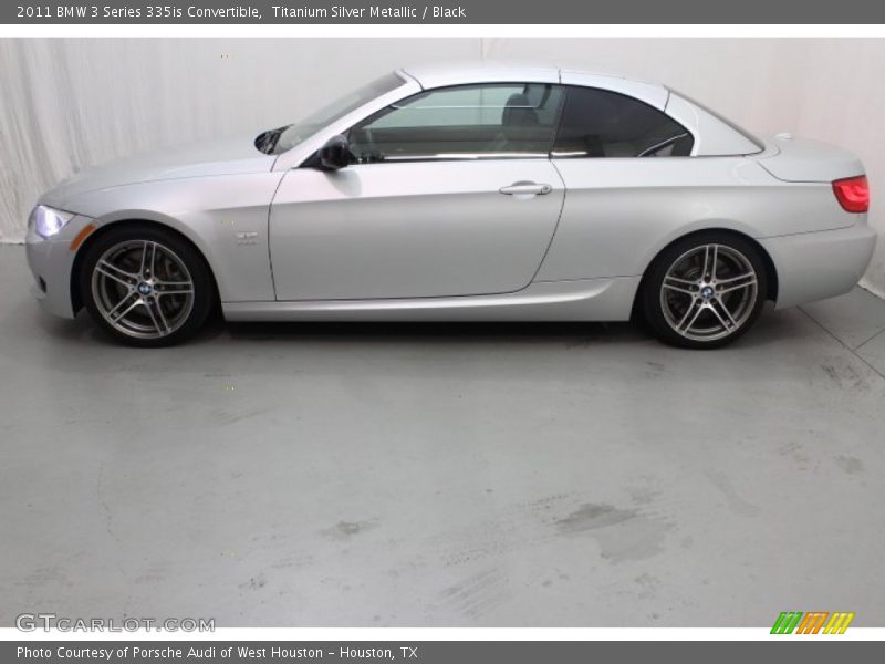 Titanium Silver Metallic / Black 2011 BMW 3 Series 335is Convertible