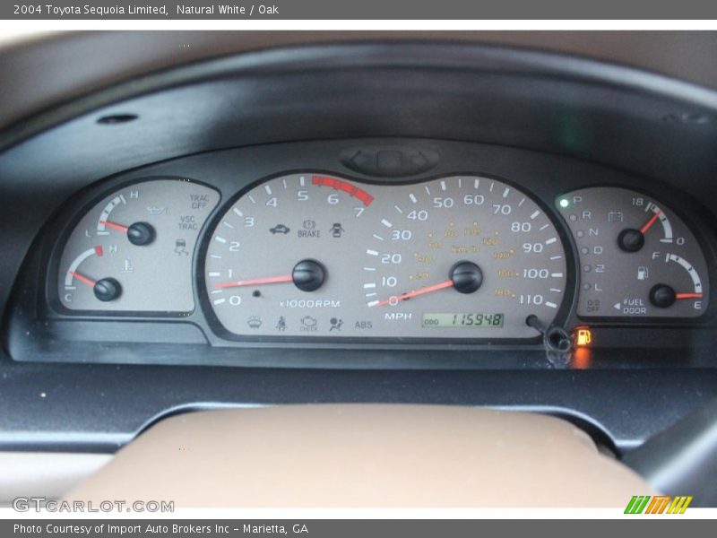 Natural White / Oak 2004 Toyota Sequoia Limited