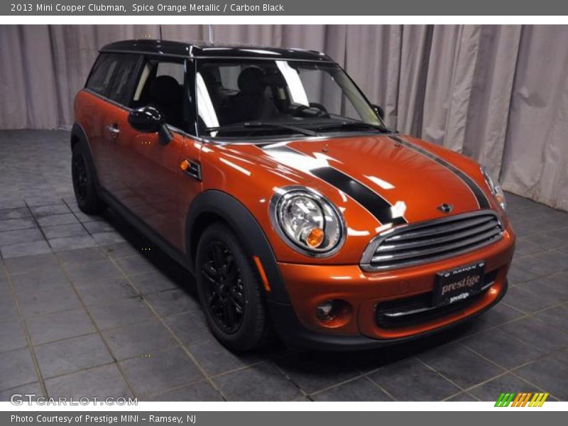 Spice Orange Metallic / Carbon Black 2013 Mini Cooper Clubman