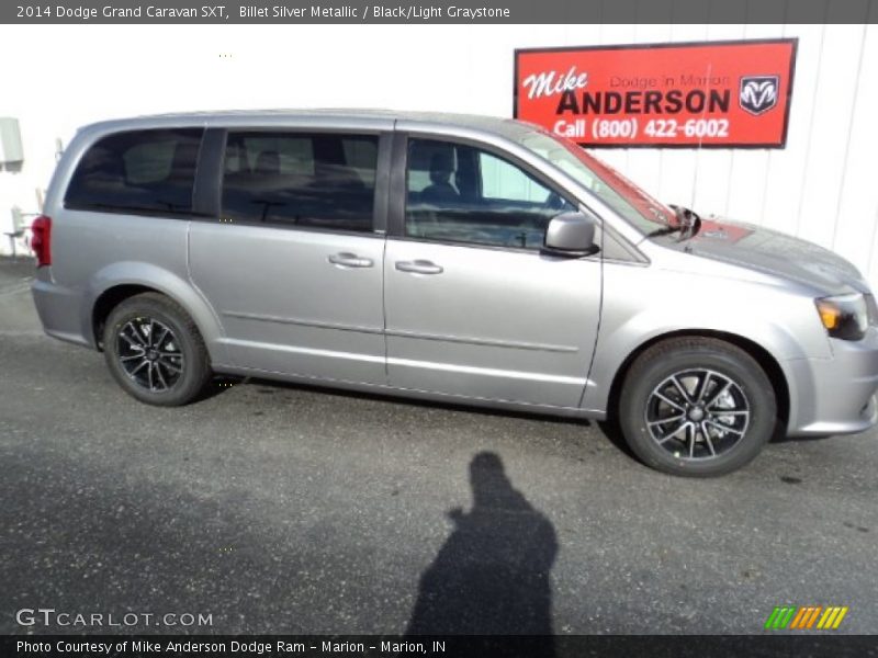 Billet Silver Metallic / Black/Light Graystone 2014 Dodge Grand Caravan SXT