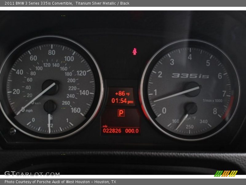 Titanium Silver Metallic / Black 2011 BMW 3 Series 335is Convertible