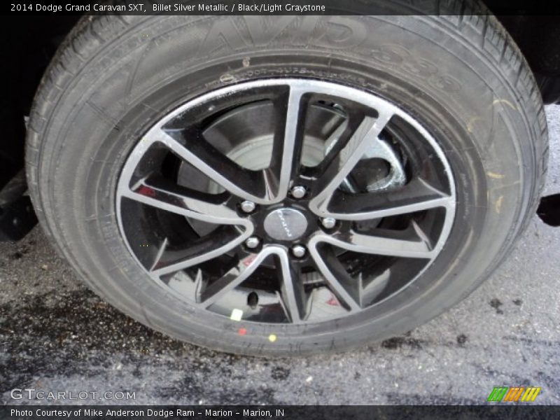 Billet Silver Metallic / Black/Light Graystone 2014 Dodge Grand Caravan SXT