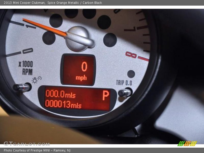 Spice Orange Metallic / Carbon Black 2013 Mini Cooper Clubman