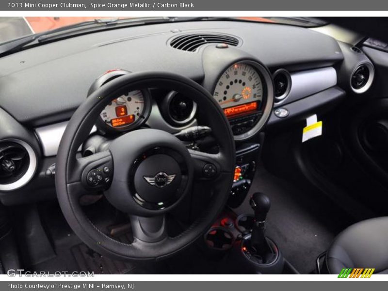 Spice Orange Metallic / Carbon Black 2013 Mini Cooper Clubman