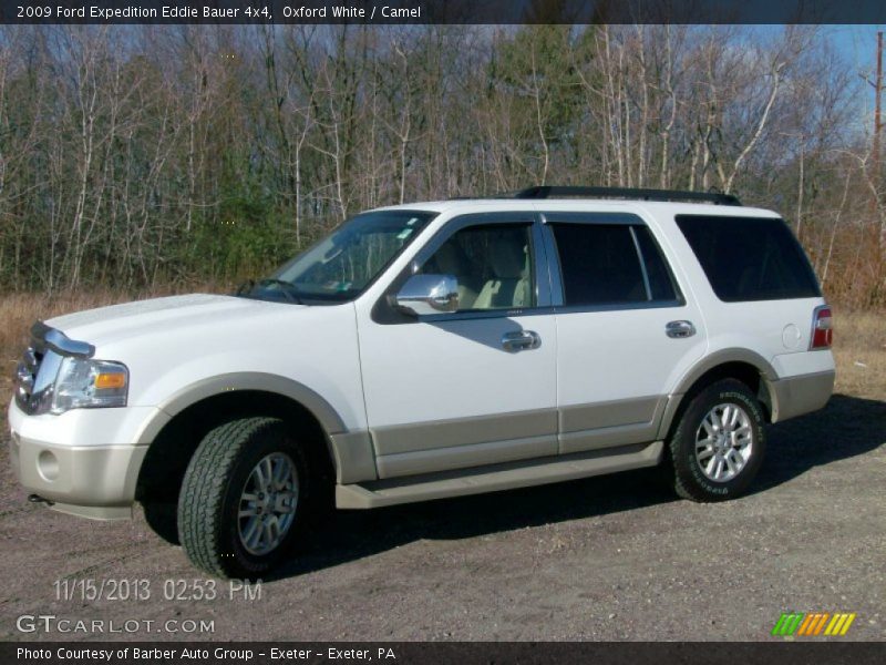 Oxford White / Camel 2009 Ford Expedition Eddie Bauer 4x4