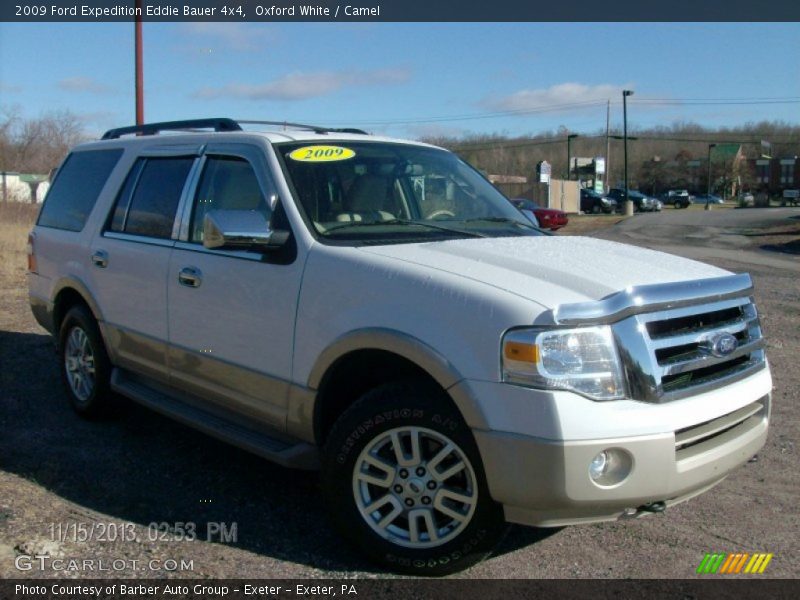 Oxford White / Camel 2009 Ford Expedition Eddie Bauer 4x4