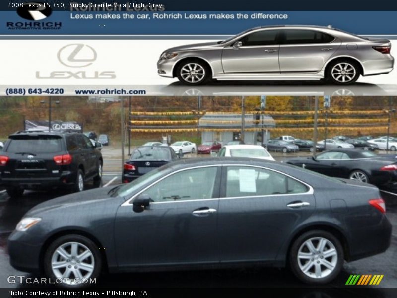Smoky Granite Mica / Light Gray 2008 Lexus ES 350