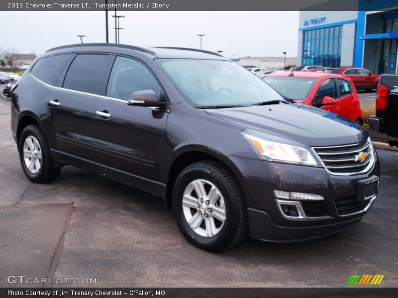 Tungsten Metallic / Ebony 2013 Chevrolet Traverse LT