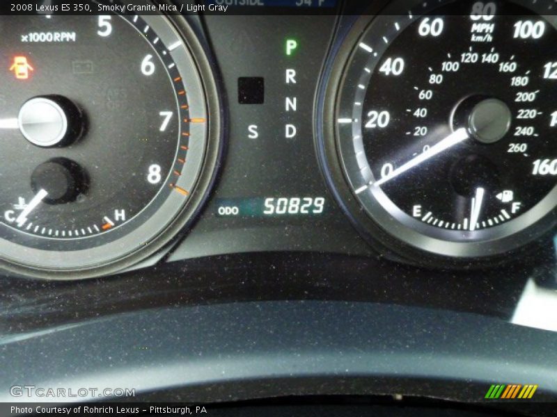 Smoky Granite Mica / Light Gray 2008 Lexus ES 350