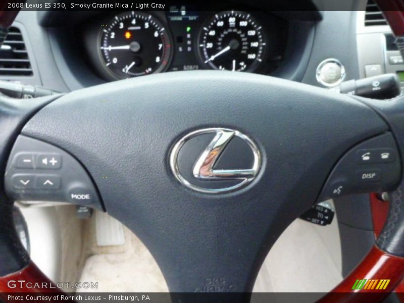 Smoky Granite Mica / Light Gray 2008 Lexus ES 350