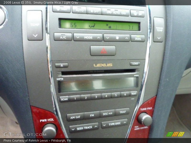 Smoky Granite Mica / Light Gray 2008 Lexus ES 350