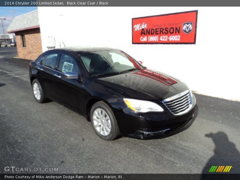 Black Clear Coat / Black 2014 Chrysler 200 Limited Sedan