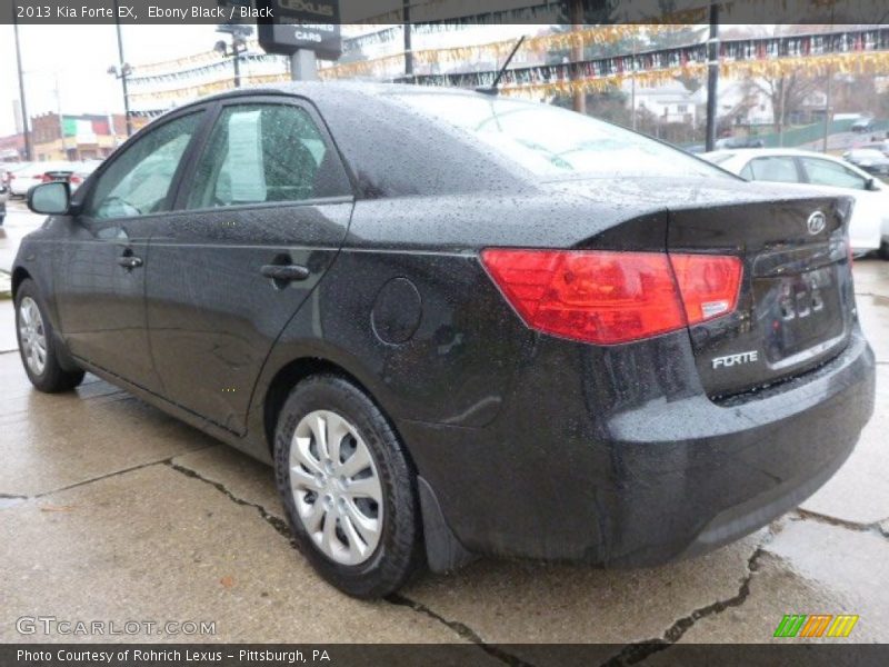 Ebony Black / Black 2013 Kia Forte EX
