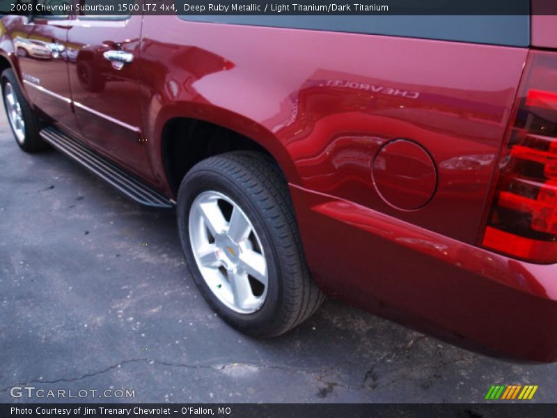 Deep Ruby Metallic / Light Titanium/Dark Titanium 2008 Chevrolet Suburban 1500 LTZ 4x4