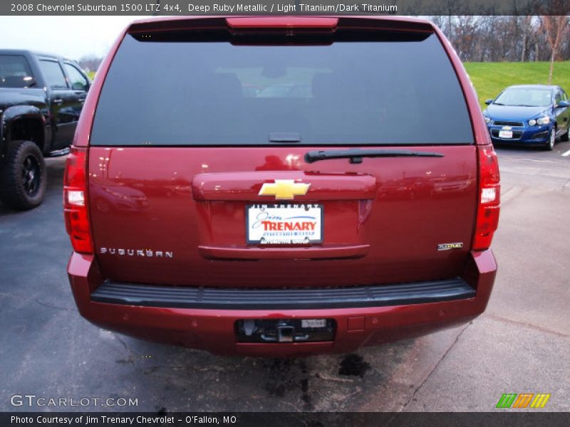Deep Ruby Metallic / Light Titanium/Dark Titanium 2008 Chevrolet Suburban 1500 LTZ 4x4