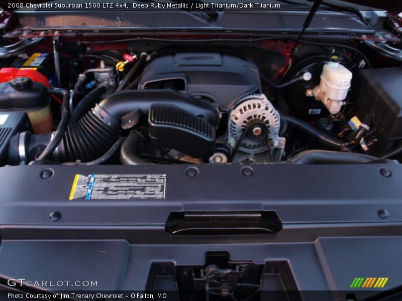 Deep Ruby Metallic / Light Titanium/Dark Titanium 2008 Chevrolet Suburban 1500 LTZ 4x4
