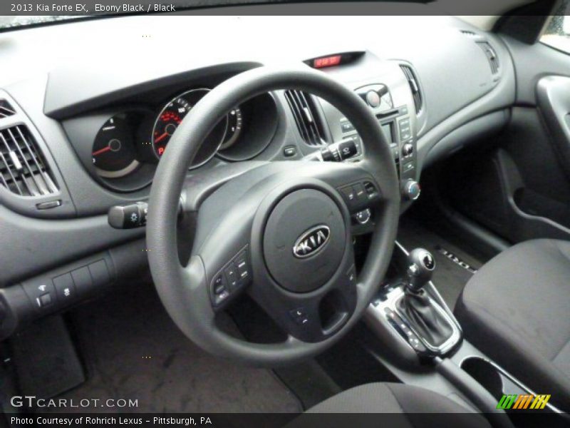 Ebony Black / Black 2013 Kia Forte EX