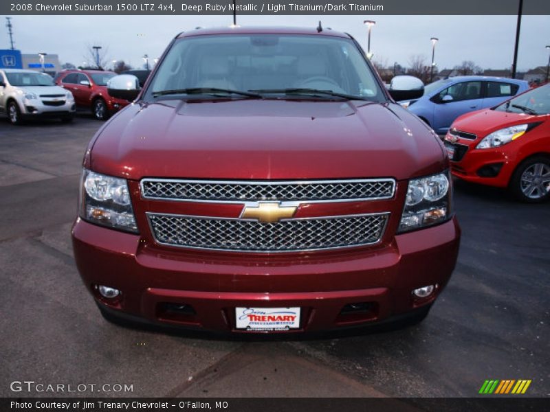Deep Ruby Metallic / Light Titanium/Dark Titanium 2008 Chevrolet Suburban 1500 LTZ 4x4